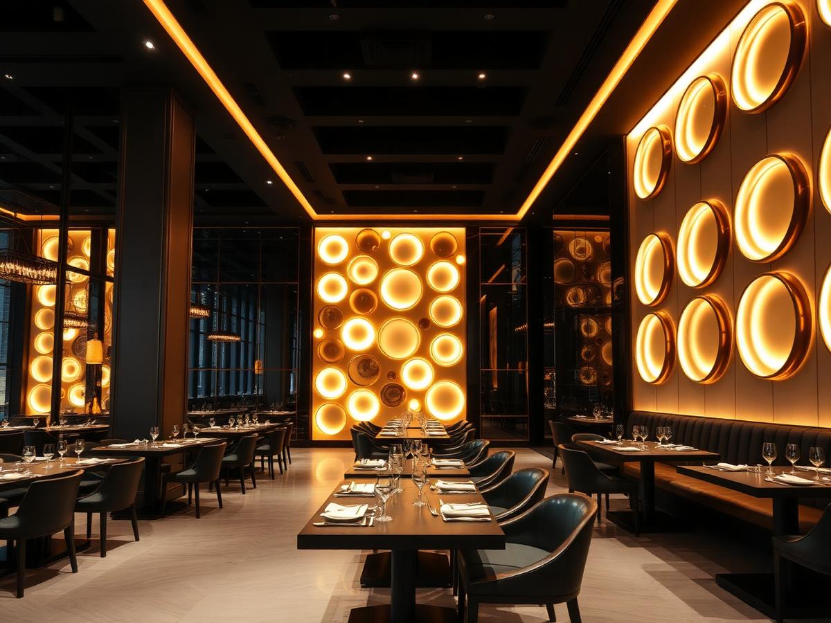 Restaurant Butoiaș — iluminat realizat de LED market